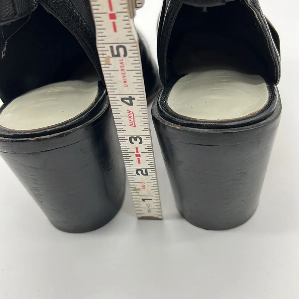 1. State Black Leather Bootie with Exposed Heel size 8.5